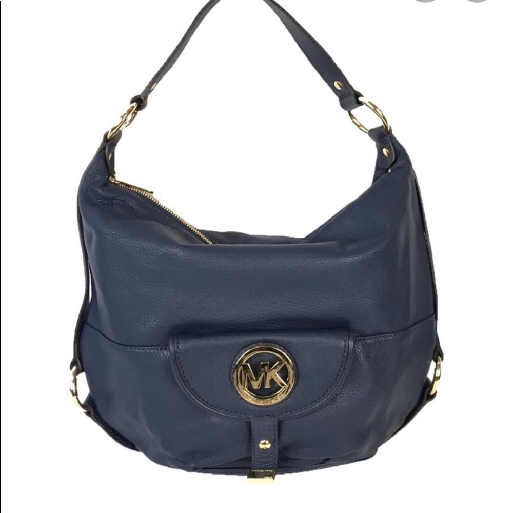 Michael Kors | Navy Leather Shoulder Bag